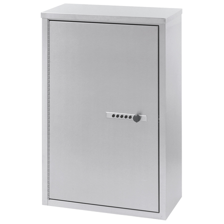OMNIMED Dbl Door Large SS Narcotic Cabinet with Combo Lock (24"HX15"WX8"D) 181680